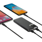 Power Bank 15000mAh 66W con display LED e 4 cavi integrati nero 8055033118903 MOB270