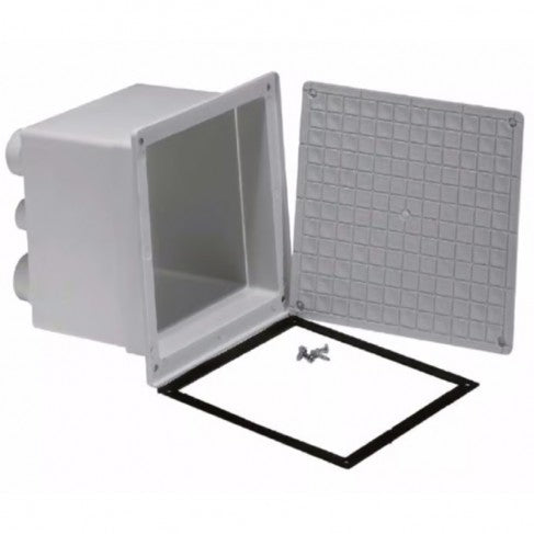 Pozzetto con coperchio per cavi elettrici PP con guarnizioni e viti 250×250 mm PC25E E3045