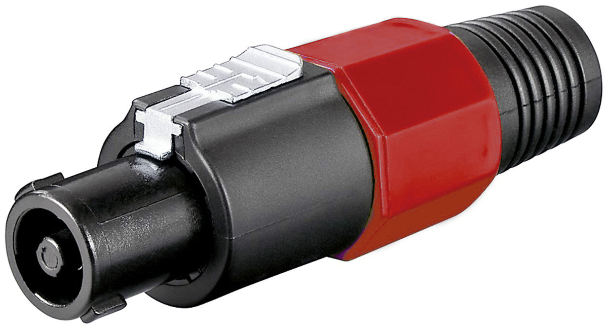 Connettore speakon 4 poli rosso E9180