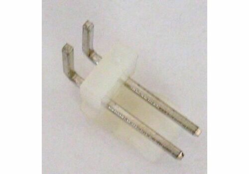 Connettore Maschio 2 poli 90° passo 3,81 08920