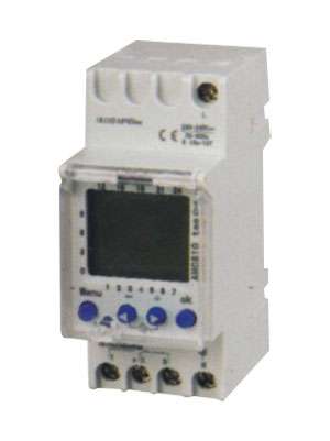 Timer digitale per guida DIN settimanale 16A 250V