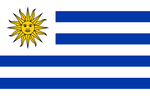 Bandiera Nazionale Uruguay 335x200cm originale Esercito Tedesco