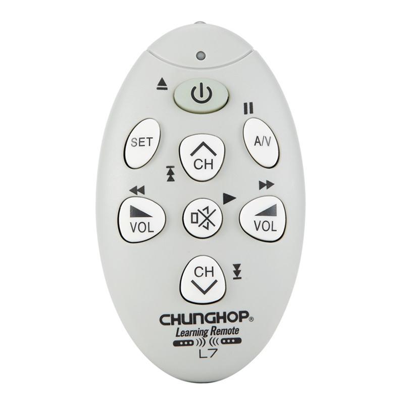 Telecomando universale per TV CHUNGHOP L7 con apprendimento a infrarossi (grigio)