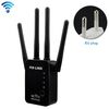 Ripetitore router wireless Smart WiFi con 4 antenne WiFi, specifica spina: spina europea (nera)
