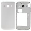 Per Galaxy Core Plus / G350 Cover completa dell'alloggiamento (cornice del telaio centrale + coperchio posteriore della batteria) (bianco)