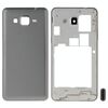 Per Galaxy Grand Prime / G530 Dual SIM Card Version Cover completa dell'alloggiamento (cornice centrale + coperchio posteriore della batteria) + pulsante Home (grigio)