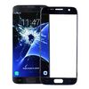 Per Galaxy S7 / G930 Lente in vetro esterno per schermo frontale (nero)