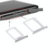 Per Galaxy E5 (versione Dual SIM) Vassoio scheda SIM + Vassoio scheda Micro SD / SIM (argento)