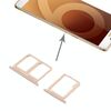 Vassoio scheda SIM per Galaxy C9 Pro / C9000 + vassoio scheda Micro SD (oro)