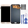 Schermo LCD originale Super AMOLED per Galaxy A7 (2017), A720F, A720F/DS con digitalizzatore assemblaggio completo (oro)