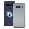 Cover posteriore per Galaxy Note 8 con copriobiettivo fotocamera (argento)