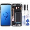 Schermo LCD Super AMOLED originale per Galaxy S9 / G960F / DS / G960U / G960W / G9600 Digitizer Assemblaggio completo con cornice (Nero)