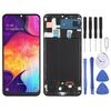 Schermo LCD Super AMOLED originale per Galaxy A50 Digitizer Assemblaggio completo con cornice (nero)
