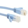 Cavo LAN di rete Ethernet piatto ultrasottile CAT6, lunghezza: 1 m (Baby Blue)