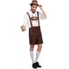 Costume di Halloween Uomo Costume da birra Oktoberfest Abiti in stile Inghilterra Performance sul palco Abbigliamento Cosplay, Taglia: XL, Busto: 110 cm, Giro vita: 103 cm, Lunghezza vestiti: 71 cm, Pantaloni lunghi: 51 cm