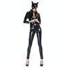 Costume di Halloween in pelle verniciata Cat Girl Neutro Sexy Abbigliamento da motociclista Performance sul palco Abbigliamento Cosplay, Taglia: XXL, Busto: 94-98 cm, Giro vita: 80-84 cm, Vestiti lunghi: 145 cm