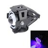 U7 10W 1000LM CREE LED Life Lampada frontale impermeabile con luce Angel Eyes per moto / SUV, DC 12V (luce blu)