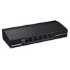LINEPAUDIO B898 Comparatore altoparlante / amplificatore stereo a sei vie Commutatore selettivo bidirezionale (nero)