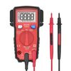 BSIDE ADMS6 Multimetro intelligente digitale piccolo completamente automatico ad alta precisione con display digitale HD e copertura antiurto, interruttore della gamma di funzioni di supporto e portapenne a doppia faccia (rosso)
