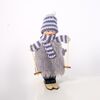 Ornamento per bambola da sci in peluche di lana natalizia 2 pezzi (grigio)