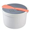 Utensili da cucina Forno a microonde Utensili Rrice Fornello Riscaldamento Vaporiera Pentola Riso al vapore (arancione brillante)