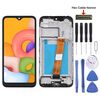 Schermo LCD OEM per Samsung Galaxy A01 Digitizer Assemblaggio completo con cornice, cavo flessibile stretto (nero)