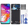 Schermo LCD TFT per Samsung Galaxy A70 Digitizer Assemblaggio completo con cornice, non supporta l'identificazione delle impronte digitali (nero)