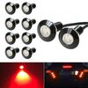 10 PCS 23mm 1.5W DC9-80V Moto Eagle Eye Light Lente singola (luce rossa)