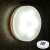 Lampada da comodino per camera da letto con controllo della luce notturna a LED a induzione intelligente del corpo umano, stile: modello a batteria (luce bianca)
