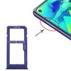 Per Samsung Galaxy M40 SM-M405 Vassoio scheda SIM + Vassoio scheda SIM / Vassoio scheda micro SD (blu scuro)