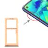 Per Samsung Galaxy M40 SM-M405 Vassoio scheda SIM + Vassoio scheda SIM / Vassoio scheda micro SD (arancione)