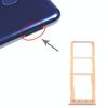 Per Samsung Galaxy M10 SM-M105 Vassoio per scheda SIM + Vassoio per scheda SIM + Vassoio per scheda Micro SD (oro)