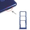Per Samsung Galaxy M10 SM-M105 Vassoio scheda SIM + Vassoio scheda SIM + Vassoio scheda micro SD (Blu)