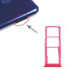 Per Samsung Galaxy M10 SM-M105 Vassoio scheda SIM + Vassoio scheda SIM + Vassoio scheda Micro SD (rosso)