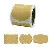 3 adesivi per decorazioni natalizie in carta kraft naturale, dimensioni: 75 x 50 mm (B-63)