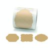 Adesivo per etichette con decorazione regalo in carta kraft marrone naturale 3 pezzi, dimensioni: 3 x 5 cm (B-37)