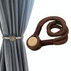 Log fibbia magnetica cinturino fibbia magnetica per tende (caffè profondo)