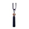 GQ017 1 paio di nappe per tende da appendere orecchio semplice cravatta corda appesa fibbia per tenda a sfera (blu scuro)