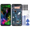 Schermo LCD per LG G8s ThinQ LMG810, LM-G810, LMG810EAW con digitalizzatore assemblaggio completo con cornice (nero)