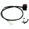 4 pezzi Modifica moto Accessori ATV Interruttore ATV Controllo del faro Guasto dell'alimentazione Avviare l'altoparlante Swogliaking Interruttore luminoso (rosso)