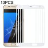 Per Samsung Galaxy S7 / G930 10 pezzi Lente in vetro esterno per schermo frontale (bianco)