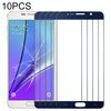 Per Samsung Galaxy Note 5 10 pezzi Lente in vetro esterno per schermo anteriore (blu scuro)