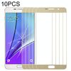 Per Samsung Galaxy Note 5 10 pezzi Lente in vetro esterno per schermo frontale (oro)