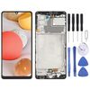Schermo LCD originale Super AMOLED per Samsung Galaxy A42 5G SM-A426 digitalizzatore assemblaggio completo con cornice (nero)