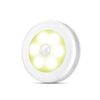 6 LED Home Armadio Smart Human Body Sensor Sensor Light, colore chiaro: luce calda (bianco)