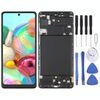 Schermo LCD OLED per Samsung Galaxy A71 SM-A715 (6,39 pollici) Digitizer Assemblaggio completo con cornice (Nero)