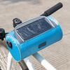 Borsa per biciclette da esterno borsa per biciclette BAG BAG BICICLETTA GRANDE GRANDE Capacità Touch Screen Impermeabile Borsa da equitazione cilindrica, Dimensioni: 22 cm x 12,5 cm (blu)