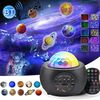 DQ-M3 LED Rotante Starry Sky Sky Light Bluetooth Planet Music Planets Ocean Proiettore Supporto TF Scheda TF, Stile: Ricaricabile (nero)