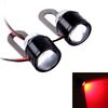 2 PCS 12V 3W Eagle Eyes LED Light per moto Length Lunghezza cavo: 45 cm (luce rossa)