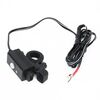 Adattatore per caricabatterie per telefono USB per moto impermeabile con interruttore di alimentazione Presa di alimentazione per ricarica intelligente da 5 V a porte singole, per telefono, tablet, GPS